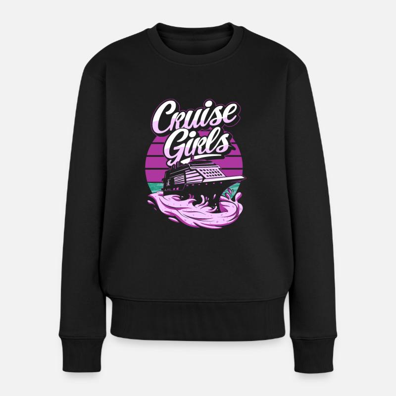 Kreuzfahrt - Frauen Premium Bio Pullover - Schwarz