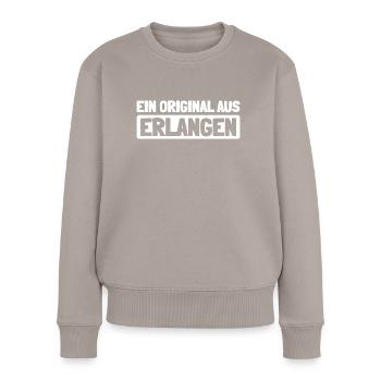 Ville allemande d’Erlangen, Bavière - Pull Premium bio Femme - taupe - Devant - Julia (174cm)