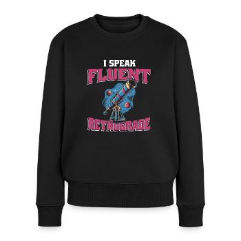 Astrologie Astrologe - Frauen Premium Bio Pullover - Schwarz - Vorne - Julia (174cm)