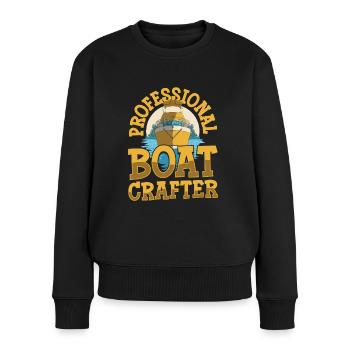 Constructeurs de bateaux - Pull Premium bio Femme - noir - Devant - Julia (174cm)