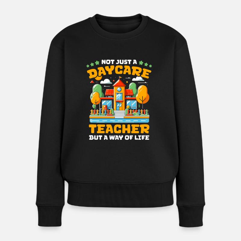Institutrice de maternelle, assistante maternelle, assistante maternelle - Pull Premium bio Femme - noir
