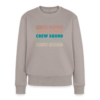 Kurier Kader - Frauen Premium Bio Pullover - Taupe - Vorne - Julia (174cm)