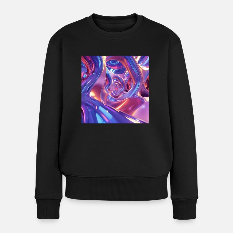Kunst - Frauen Premium Bio Pullover - Schwarz
