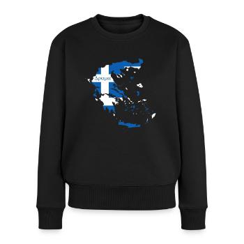 Home Greece Home - Pull Premium bio Femme - noir - Devant - Julia (174cm)