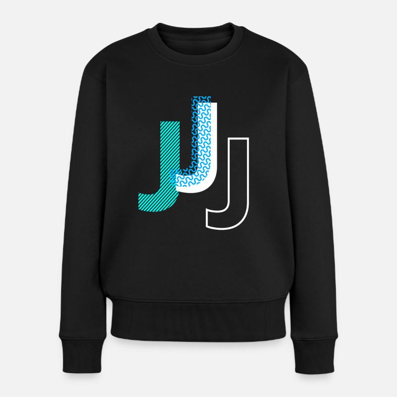 J - Frauen Premium Bio Pullover - Schwarz