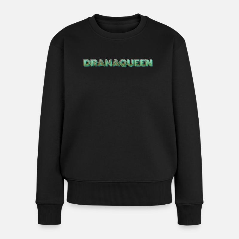 Reine du drame - Pull Premium bio Femme - noir