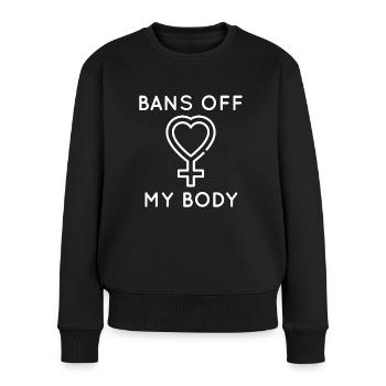 Bannit mon corps - Pull Premium bio Femme - noir - Devant - Julia (174cm)