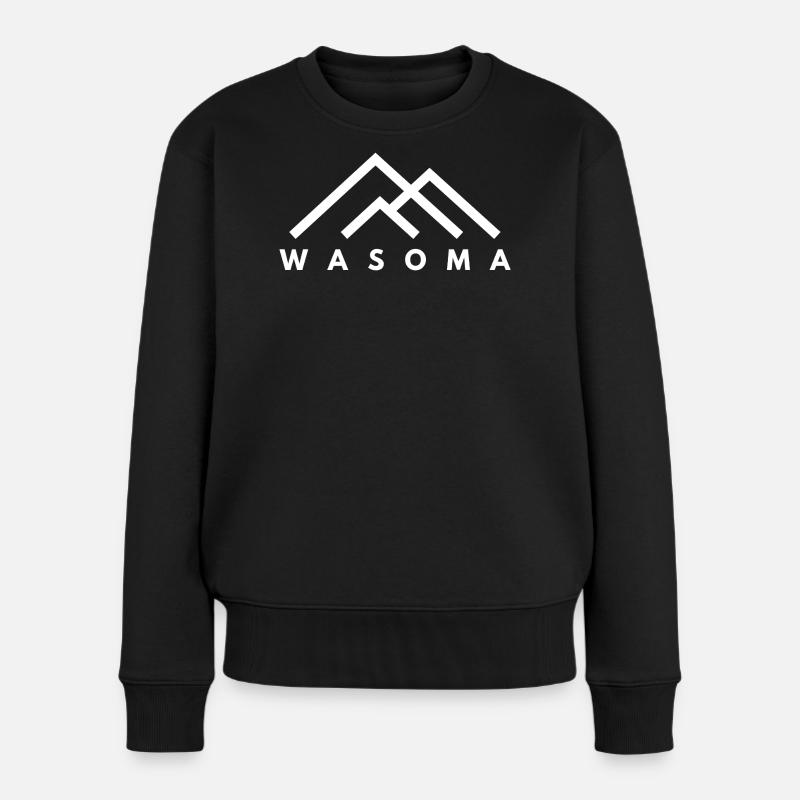 WASOMA - Frauen Premium Bio Pullover - Schwarz