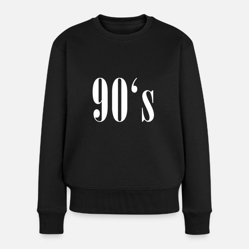 90's Nineties 99 - Pull Premium bio Femme - noir