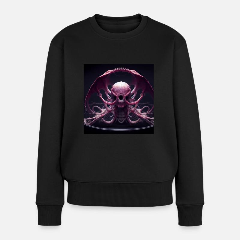 Ungeheuer - Frauen Premium Bio Pullover - Schwarz