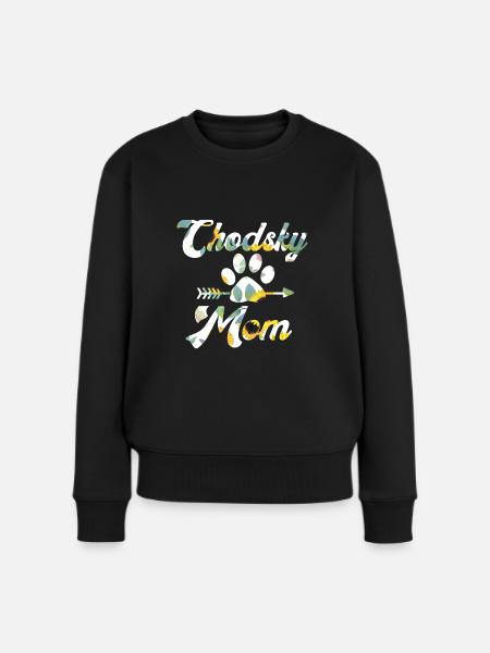 Chodsky Pes Böhmischer Schäferhund Mama - Frauen Premium Bio Pullover - Schwarz