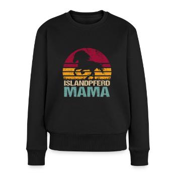 Islandpferd Tölt Isländer Mama - Frauen Premium Bio Pullover - Schwarz - Vorne - Julia (174cm)