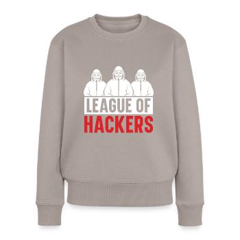 Programmer Coder Software Developer - Women's Premium Organic Jumper - taupe - Front - Julia (174cm)