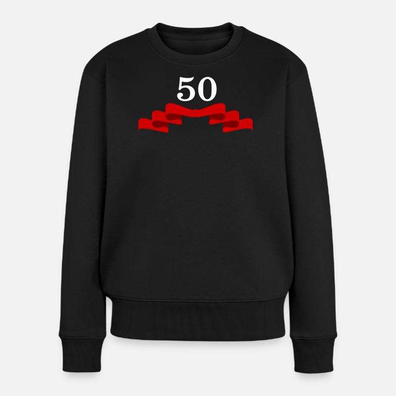 Façonner votre propre 50e anniversaire cinquante ans - Pull Premium bio Femme - noir
