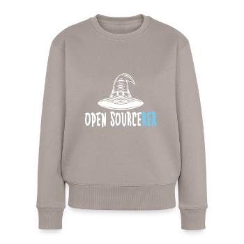 Programmer Coder Software Developer - Women's Premium Organic Jumper - taupe - Front - Julia (174cm)