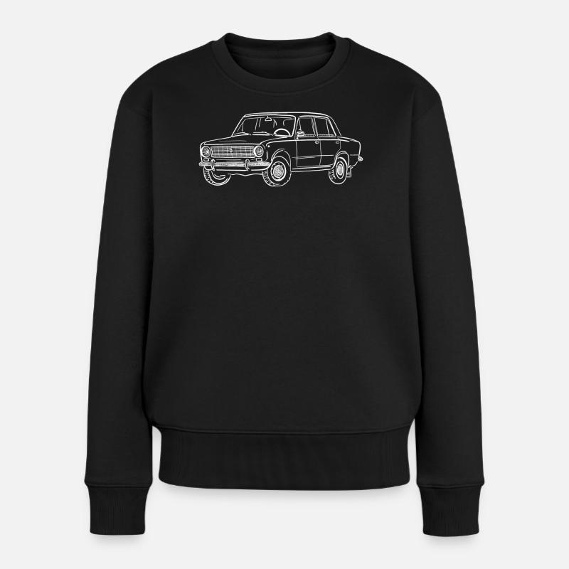 LADA 1200 - Frauen Premium Bio Pullover - Schwarz