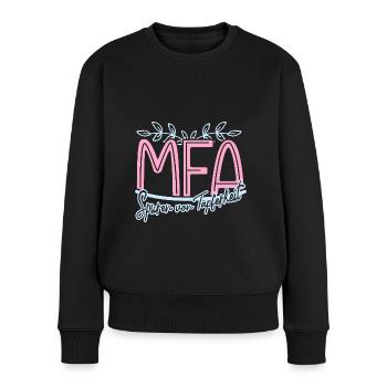 MFA Traces of Valor Medical - Women's Premium Organic Jumper - black - Front - Julia (174cm)