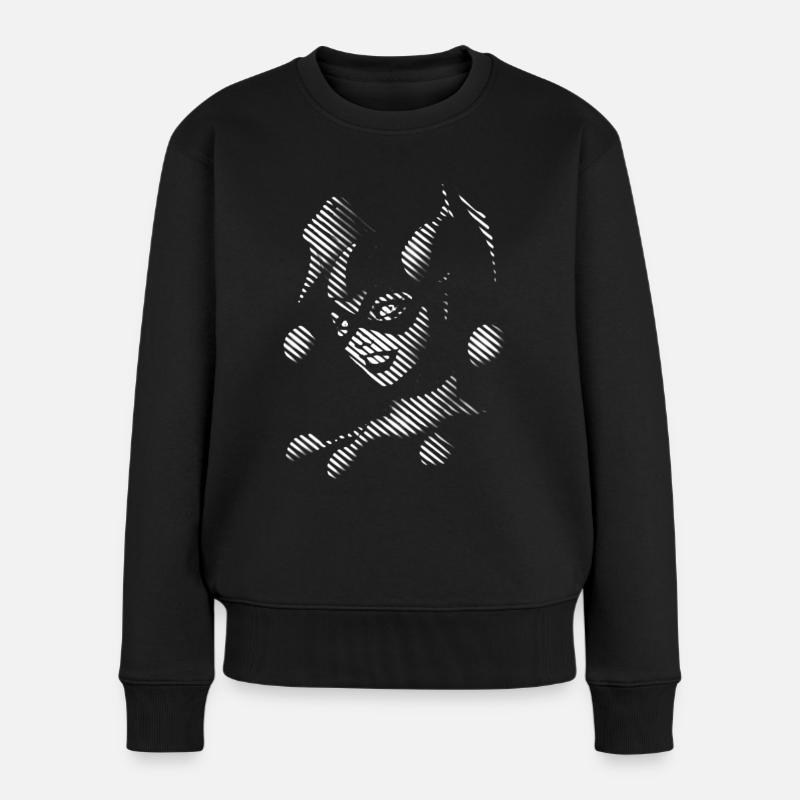 Harley Quinn black & white - Women's Premium Organic Jumper - black