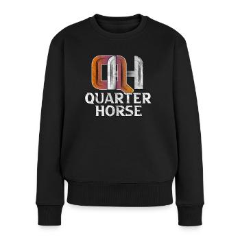 QH Quarter Horse Westernpferd Westernreiten - Pull Premium bio Femme - noir - Devant - Julia (174cm)