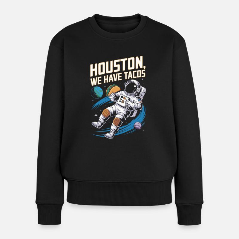 Tacos astronaute - Pull Premium bio Femme - noir