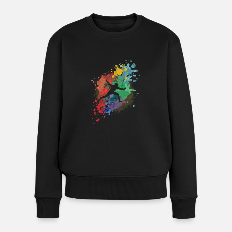 Escrime Combat d’épée Escrime Escrime - Pull Premium bio Femme - noir