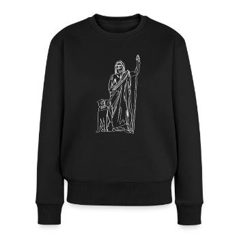 Hades Griechische Mythologie Griechischer Gott - Frauen Premium Bio Pullover - Schwarz - Vorne - Julia (174cm)