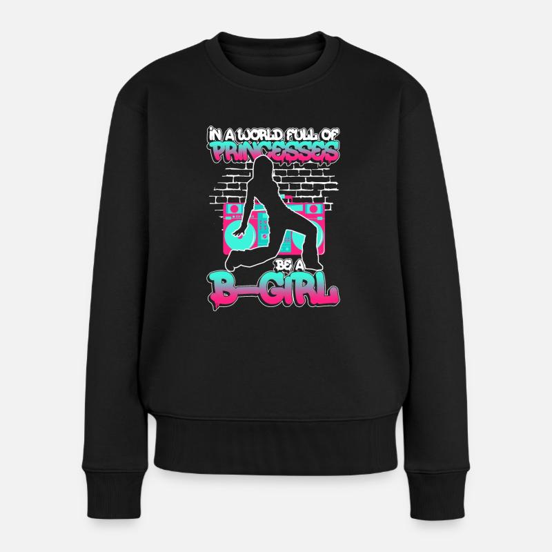 Breakdance BBoy Breakdancer Break Dance Hip Hop - Pull Premium bio Femme - noir