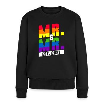 Mariage Gay Pride 2027 Mariage gay - Pull Premium bio Femme - noir - Devant - Julia (174cm)