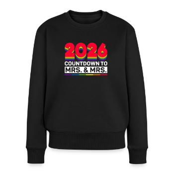 Gay Pride 2026 Mariage Mariage gay - Pull Premium bio Femme - noir - Devant - Julia (174cm)