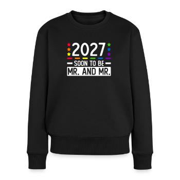 Gay Pride 2027 Mariage Mariage gay - Pull Premium bio Femme - noir - Devant - Julia (174cm)