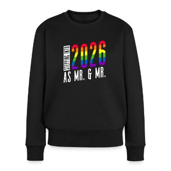 Gay Pride 2026 Mariage Mariage gay - Pull Premium bio Femme - noir - Devant - Julia (174cm)