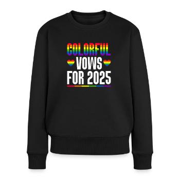 Gay Pride 2025 Mariage Mariage gay - Pull Premium bio Femme - noir - Devant - Julia (174cm)