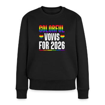 Gay Pride 2026 Mariage Mariage gay - Pull Premium bio Femme - noir - Devant - Julia (174cm)