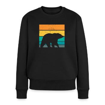 Grizzly Bear Brown Bear - Women's Premium Organic Jumper - black - Front - Julia (174cm)