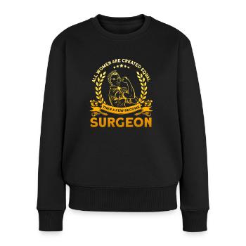 Chirurgin Chirurgie Ärztin Doktorin Geschenk - Frauen Premium Bio Pullover - Schwarz - Vorne - Julia (174cm)