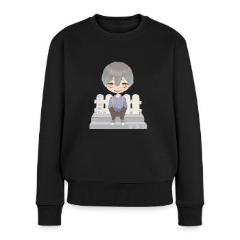 Otaku Anime Boy - Frauen Premium Bio Pullover - Schwarz - Vorne - Julia (174cm)