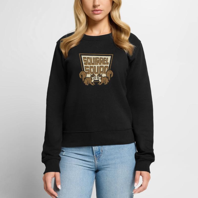 Squirrel Squad Squirrel Fuchshörnchen Eichhörnchen Women's Premium Organic Jumper
