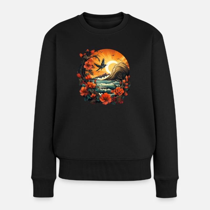 Tropical - Pull Premium bio Femme - noir