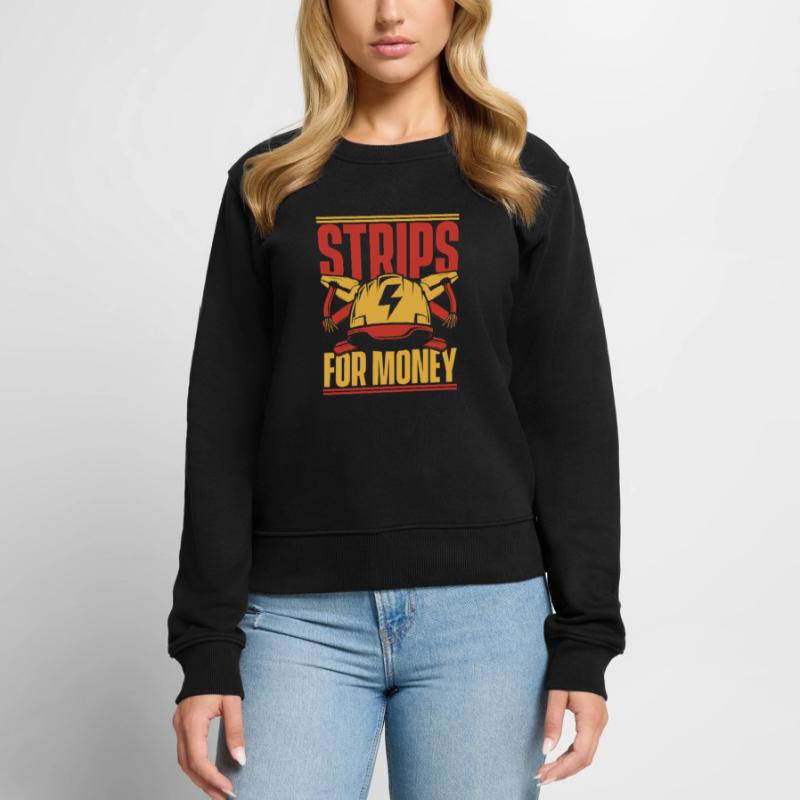 Strips For Money Electrical Engineer Electronics Technician Women's Premium Organic Jumper