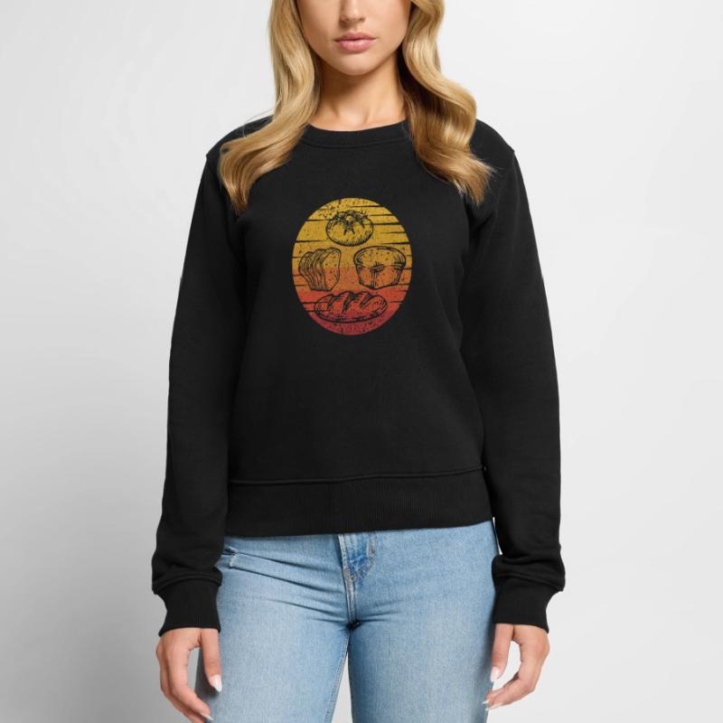 Retro Bread Dough Bread Maker Bread Queen Lover Women's Premium Organic Jumper