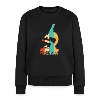 Retro Psychology Digital Forensics Forensic - Women's Premium Organic Jumper - black - Front - Julia (174cm)