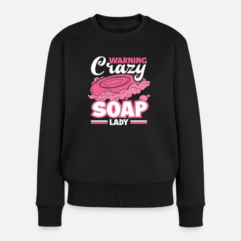 Attention Crazy Soap Maker - Pull Premium bio Femme - noir