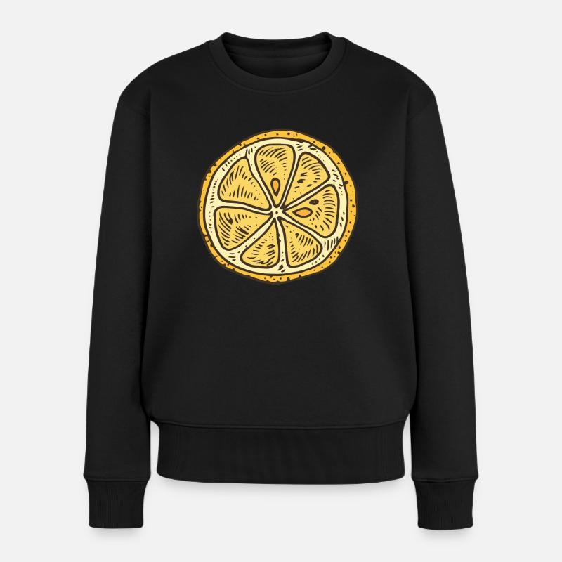 Citron Citron boisson fraîche juteuse boisson - Pull Premium bio Femme - noir