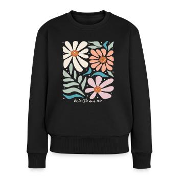 Beste Mama Ever Muttertag Geburtstag Geschenk - Frauen Premium Bio Pullover - Schwarz - Vorne - Julia (174cm)