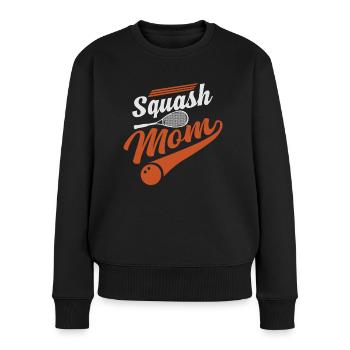 Cool Squash Maman Joueur de Squash Maman - Pull Premium bio Femme - noir - Devant - Julia (174cm)