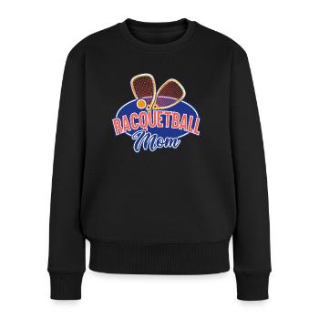 Cool Racquetball Maman Joueur de Racquetball Maman - Pull Premium bio Femme - noir - Devant - Julia (174cm)