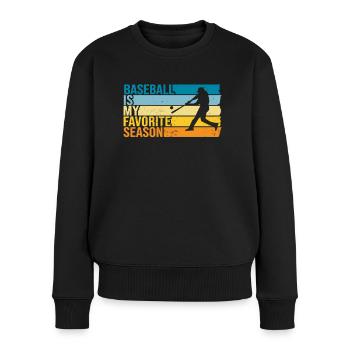 Baseball Is My Favorite Season - Women's Premium Organic Jumper - black - Front - Julia (174cm)