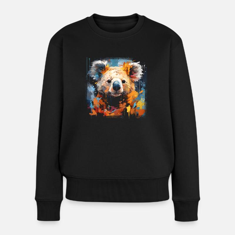 Graffiti Koala - Pull Premium bio Femme - noir