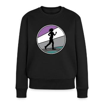 Sports Marche Walker Trail Marathon Walker - Pull Premium bio Femme - noir - Devant - Julia (174cm)