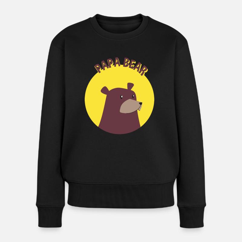 Papa Bear - Women's Premium Organic Jumper - black